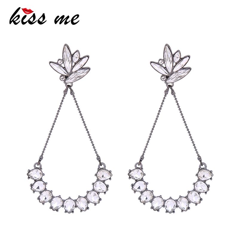 KISS ME Women Big Chandelier Clear Glass Crystal Earrings for Party 2020 Charming Drop Earrings Fashion Jewelry
KISS ME Women Big Chandelier Clear Glass Crystal Earrings for Party 2020 Charming Drop Earrings Fashion Jewelry