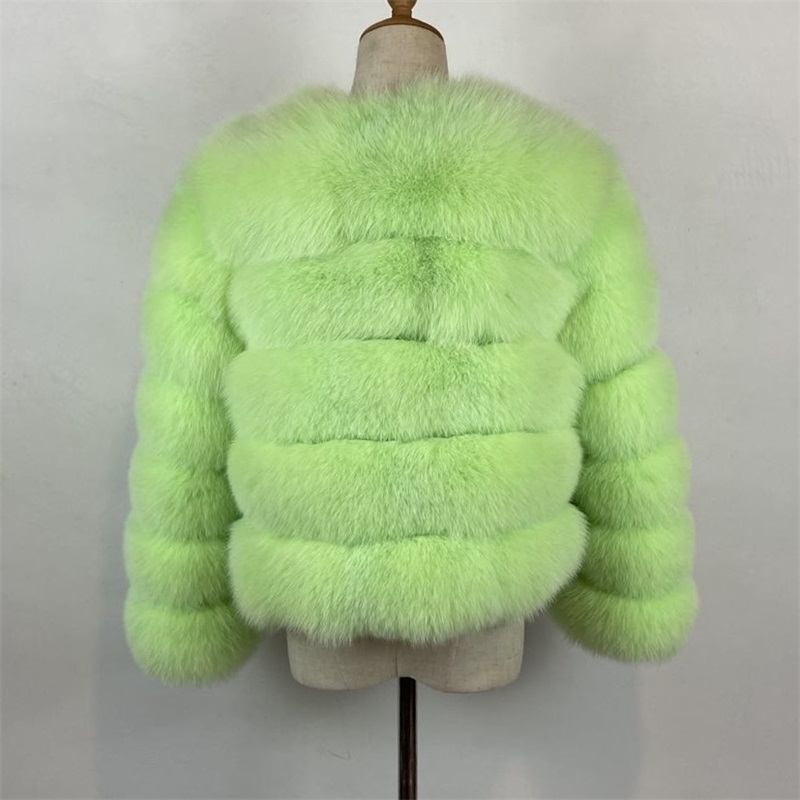 BEIZIRU real fur coat sleeves natural fox fur jacket winter warm fashion leather coat natural fur Genuine Leather coats LJ201201