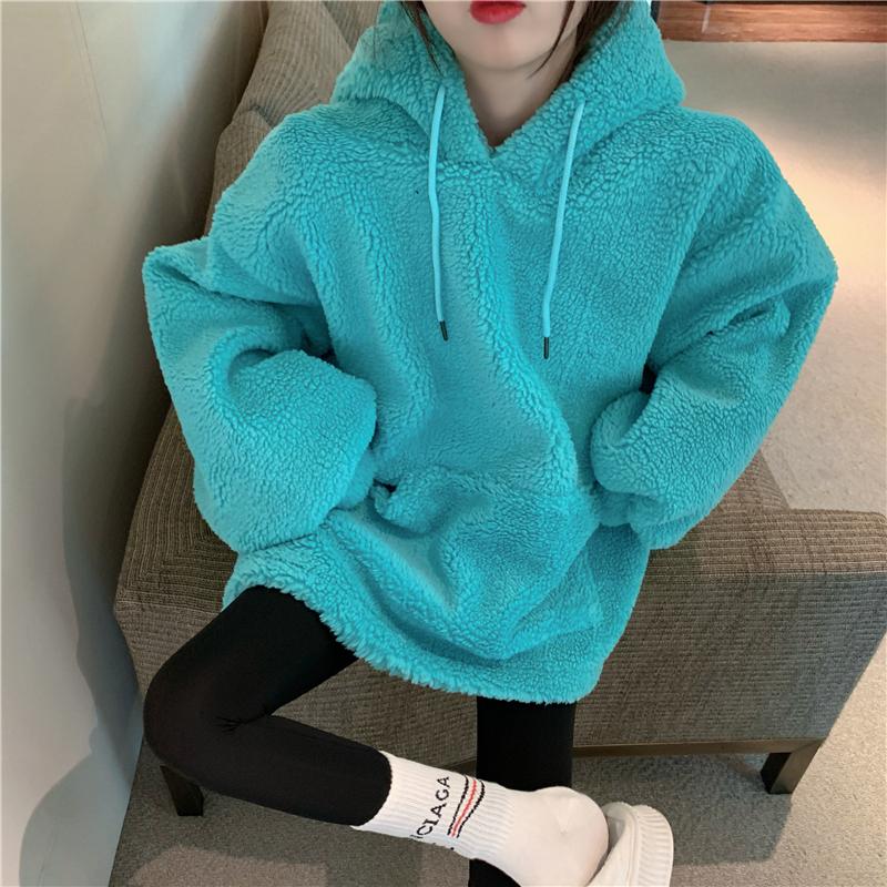 Street Knit Hooded Pullovers Spring 2020 New Long Sleeve lambswool Korean version Loose thickened Casual Style Sweatshirts 235B, Apricot
Street Knit Hooded Pullovers Spring 2020 New Long Sleeve lambswool Korean version Loose thickened Casual Style Sweatshirts 235B, Apricot