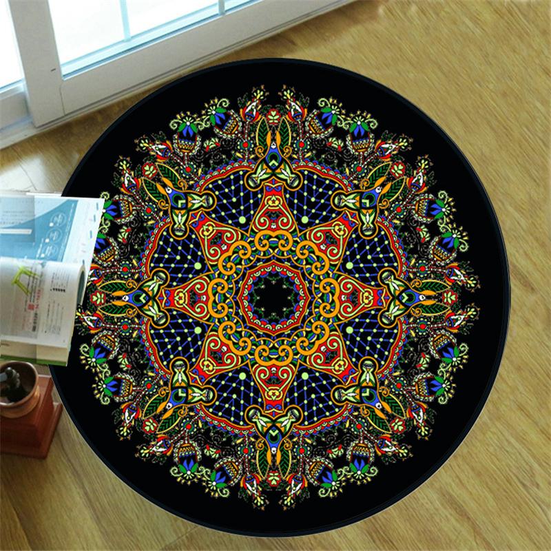Moroccan Style Carpet Round Prayer Rug Loop-pile Velvet Non-slip Chair Mat Doormat Modern Living Room Bedroom Floor Area Rug, No.8
Moroccan Style Carpet Round Prayer Rug Loop-pile Velvet Non-slip Chair Mat Doormat Modern Living Room Bedroom Floor Area Rug, No.8