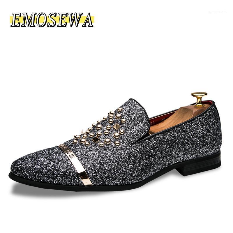 EMOSEWA Men's Rhinestones Dress Shoes 2020 Luxury Italian Style Fashion Men Formal Shoes Nightclub Wedding Dress Formal Loafers1, Black
EMOSEWA Men's Rhinestones Dress Shoes 2020 Luxury Italian Style Fashion Men Formal Shoes Nightclub Wedding Dress Formal Loafers1, Black