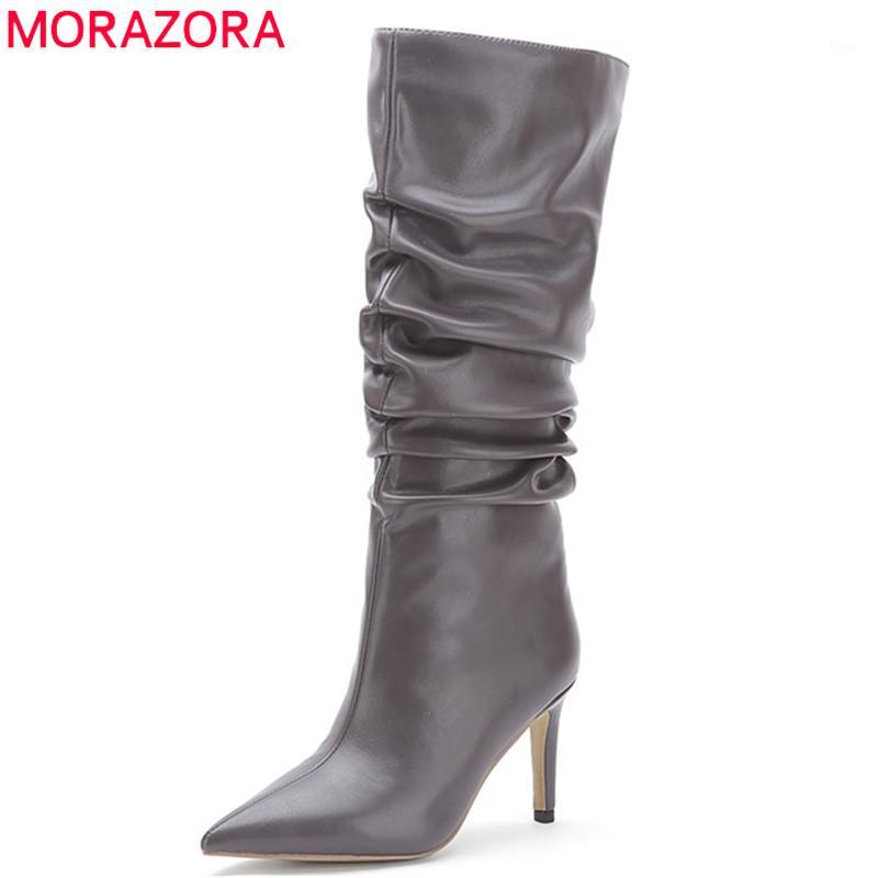 MORAZORA 2020 hot sale women knee high boots sexy thin high heel boots pointed toe autumn winter woman party wedding shoes1, Black
MORAZORA 2020 hot sale women knee high boots sexy thin high heel boots pointed toe autumn winter woman party wedding shoes1, Black