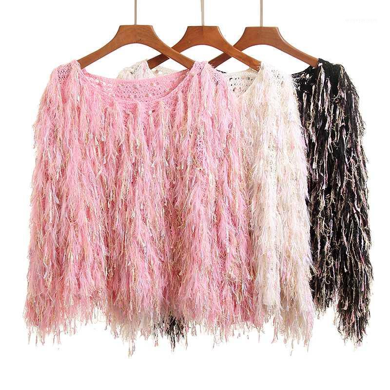 Women Tassel Sweater Autumn and Winter New Style Floral Furry Sweaters Pullover Tassels Plush Tops Handmade Crocheting Knit1, Black
Women Tassel Sweater Autumn and Winter New Style Floral Furry Sweaters Pullover Tassels Plush Tops Handmade Crocheting Knit1, Black