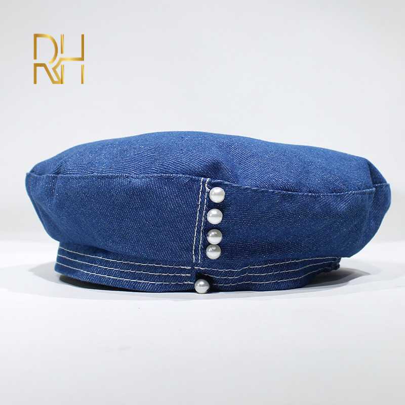 2020 New 4 Season Women Pearl Berets Casual Denim Cap Ladies Black French Cap Elastic Head Circumference Korean Hats RH
2020 New 4 Season Women Pearl Berets Casual Denim Cap Ladies Black French Cap Elastic Head Circumference Korean Hats RH