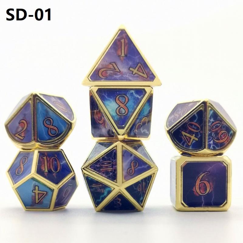 New Metal DND Dice Set D20 Dados Rol Polyhedral RPG Dice Playing Dobbelstenen Dobbel Game Dobbelspel kostki do gry Dadi 7pcs/Set
New Metal DND Dice Set D20 Dados Rol Polyhedral RPG Dice Playing Dobbelstenen Dobbel Game Dobbelspel kostki do gry Dadi 7pcs/Set