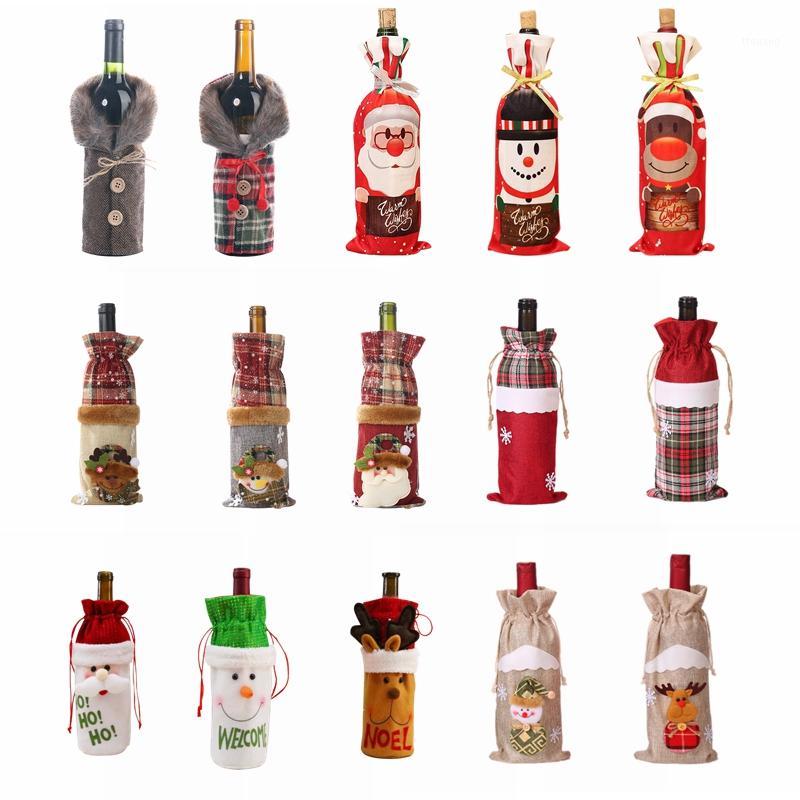 Wine Bottle Cover Christmas Wine Dust Bags Snowman Stocking Bag Table Decoration Gift Holder Natal navidad decorations Supplies1
Wine Bottle Cover Christmas Wine Dust Bags Snowman Stocking Bag Table Decoration Gift Holder Natal navidad decorations Supplies1
