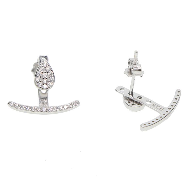 2021 high quality 100% 925 sterling silver gold rose colors double sided earrings pave cz ear cuff ear jaket silver earring
2021 high quality 100% 925 sterling silver gold rose colors double sided earrings pave cz ear cuff ear jaket silver earring