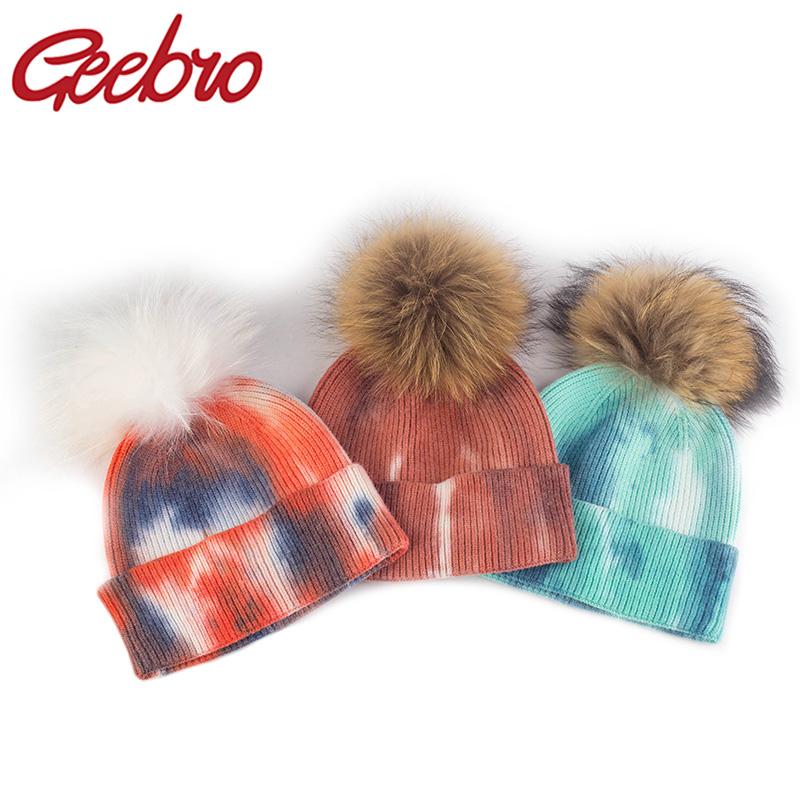 Women Real Fur Pom Poms Fashion Knitted Beanies Hat Girls Tie dye Color Female Beanie Cap Pompom Winter Hats for Women, Green a
Women Real Fur Pom Poms Fashion Knitted Beanies Hat Girls Tie dye Color Female Beanie Cap Pompom Winter Hats for Women, Green a