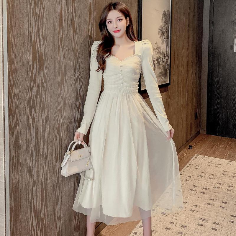 COIGARSAM French Style Patchwork Women one-piece dress korean New Keep Warm Mesh Dresses Pink Purple Apricot 657, Pinkand purple
COIGARSAM French Style Patchwork Women one-piece dress korean New Keep Warm Mesh Dresses Pink Purple Apricot 657, Pinkand purple