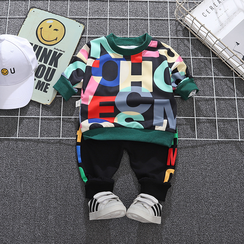 2pcs Toddler Baby Boy Girls Clothing sets Tops Hoodie T-shirt Pants Outfit Kids Clothes Set Baby Casual Tracksuit 0-4 years