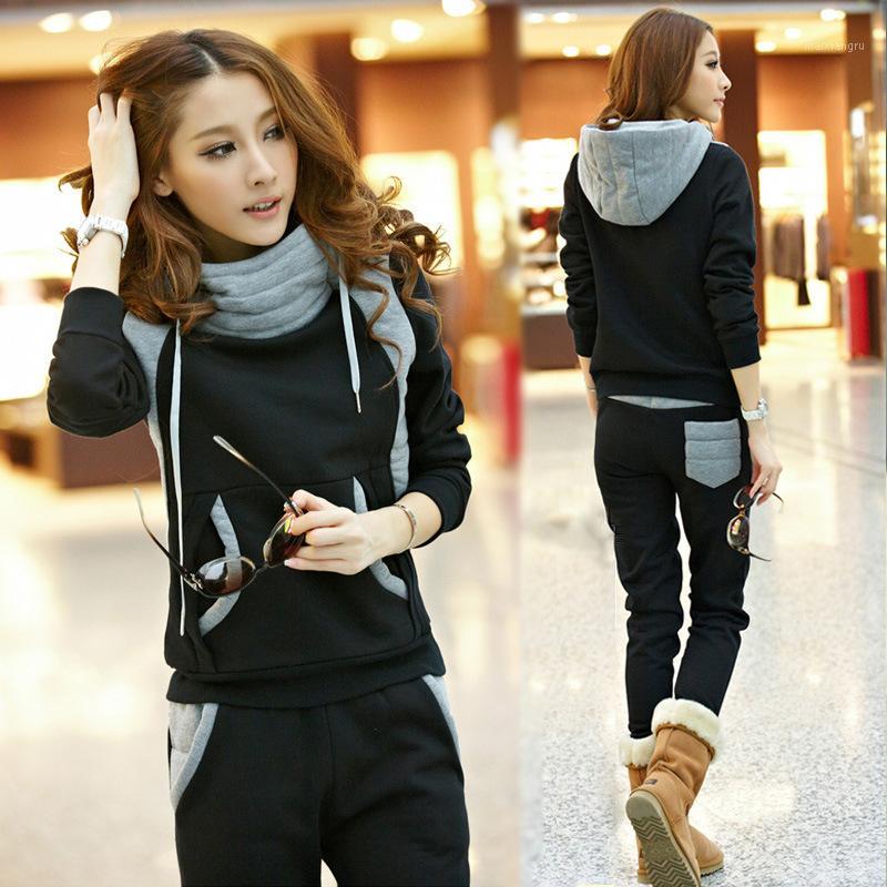 Women Two Piece Set 2018 Spring Autumn Colouring and Velvet Long Sleeve Hoodies Sweatshirts Women Sporting Suits Set1, Black
Women Two Piece Set 2018 Spring Autumn Colouring and Velvet Long Sleeve Hoodies Sweatshirts Women Sporting Suits Set1, Black