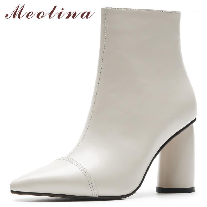 Meotina Winter Ankle Boots Women Natural Genuine Leather Round Heels Short Boots Zipper Super High Heel Shoes Lady Fall Size 401, Black synthetic lini
Meotina Winter Ankle Boots Women Natural Genuine Leather Round Heels Short Boots Zipper Super High Heel Shoes Lady Fall Size 401, Black synthetic lini