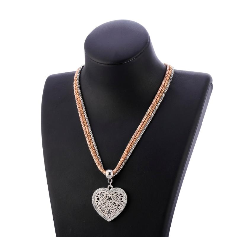 Hollow Flower Crystal Heart Pendant Necklaces For Women Multi layer Chains Choker Trendy Party Wedding Vintage Jewelry Gift 2020
Hollow Flower Crystal Heart Pendant Necklaces For Women Multi layer Chains Choker Trendy Party Wedding Vintage Jewelry Gift 2020