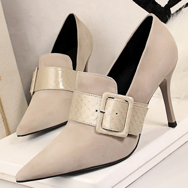 Female 2021 Sexy Luxury Spring 9.5cm High Buckle Pumps Scarpins Black Ladies Strip Formal Heels Wedding Party Shoes Hia0
Female 2021 Sexy Luxury Spring 9.5cm High Buckle Pumps Scarpins Black Ladies Strip Formal Heels Wedding Party Shoes Hia0