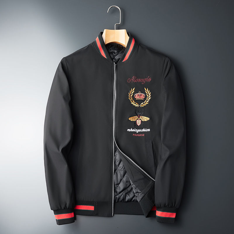 2021 Spring Autumn New Male Bee Embroidered From Vintage Jacket the Men Jackets Black White Outfit 8tp2
2021 Spring Autumn New Male Bee Embroidered From Vintage Jacket the Men Jackets Black White Outfit 8tp2