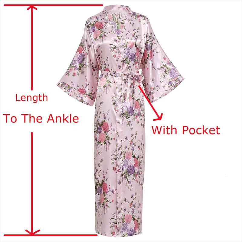 Bridal Bridesmaid Wedding Robes Summer Long Nightgown Ladies Satin Kimono Bath Gown Print Floral Home Dress Large Size 3xl, Black;red
Bridal Bridesmaid Wedding Robes Summer Long Nightgown Ladies Satin Kimono Bath Gown Print Floral Home Dress Large Size 3xl, Black;red