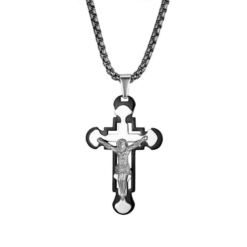 BONISKISS Men's 2020 New Long Fashion Pendant Cross Necklaces Gold Suspension Man Stainless Steel Silver Color Charming Necklace
BONISKISS Men's 2020 New Long Fashion Pendant Cross Necklaces Gold Suspension Man Stainless Steel Silver Color Charming Necklace