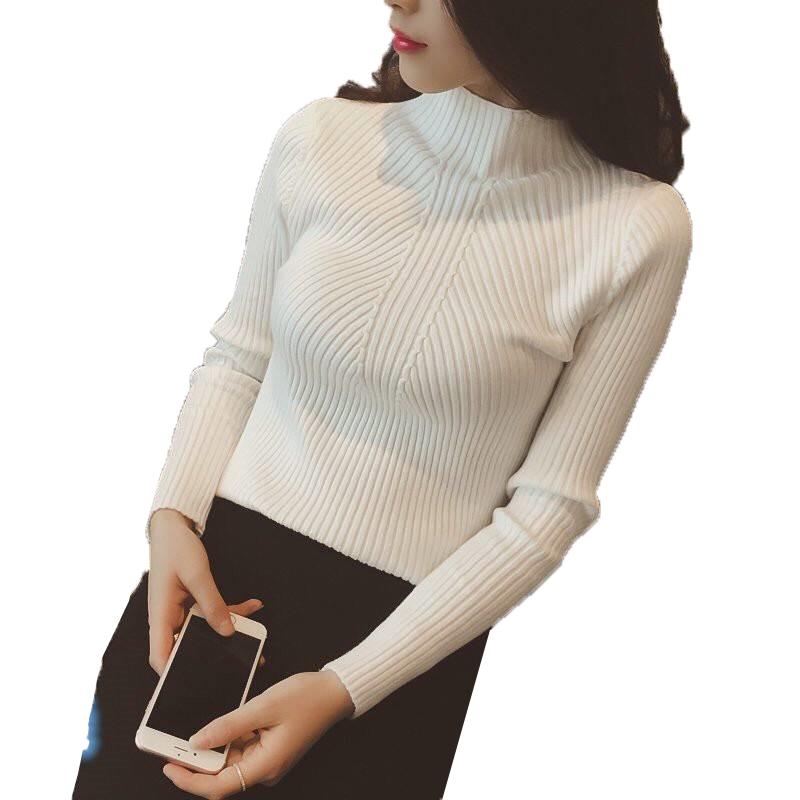 Knitted Turtleneck Women's Sweater Pullover 2020 New Autumn Winter Sweaters Elasticity Knitting Sweaters Jumper Primer Shirt, White
Knitted Turtleneck Women's Sweater Pullover 2020 New Autumn Winter Sweaters Elasticity Knitting Sweaters Jumper Primer Shirt, White