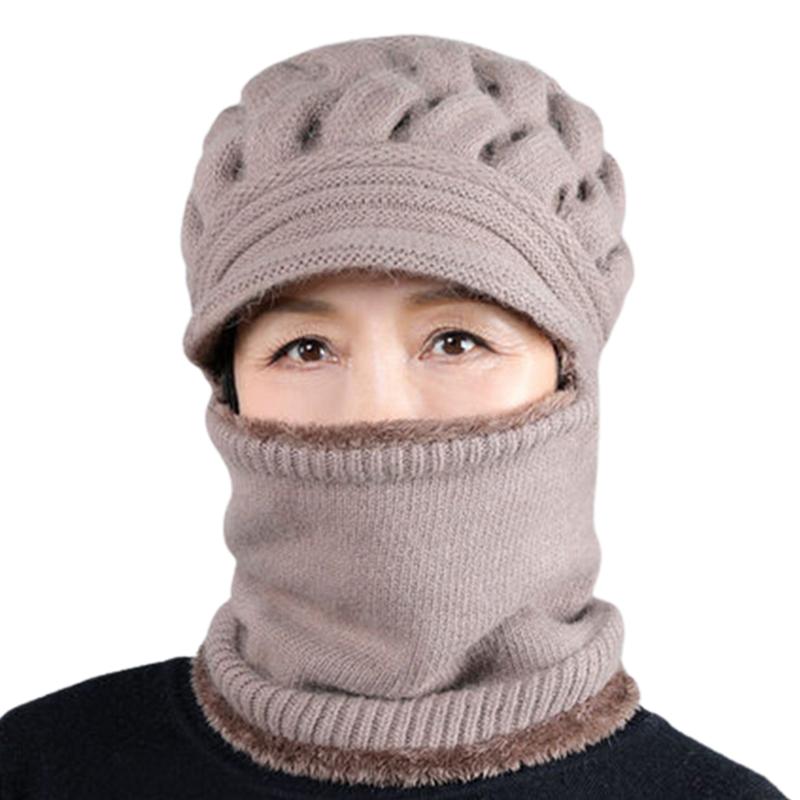 Beanie/Skull Caps Neck Warmer Ladies Soft Thermal Skull Cap Women Winter Hat Windproof With Visor Elastic Knitted Outdoor Sports Skiing Casu, Khaki
Beanie/Skull Caps Neck Warmer Ladies Soft Thermal Skull Cap Women Winter Hat Windproof With Visor Elastic Knitted Outdoor Sports Skiing Casu, Khaki