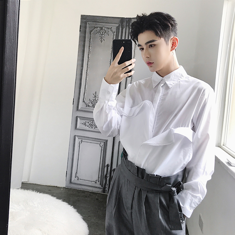 2021 S-6xl!! Early Autumn New Three-dimensional Flounce Web Designer Celebrity Popular of Men Simple White Shirt with Long Sleeves. FPCV, Black
2021 S-6xl!! Early Autumn New Three-dimensional Flounce Web Designer Celebrity Popular of Men Simple White Shirt with Long Sleeves. FPCV, Black