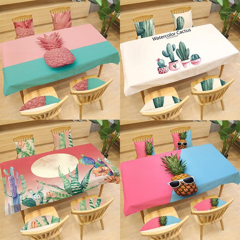Tropical Cactus Pattern Tablecloth Plant Printing Rectangular Table Cloth Dining Table Cover Kitchen Home Decor Hotel Textile1, Zb-xr15
Tropical Cactus Pattern Tablecloth Plant Printing Rectangular Table Cloth Dining Table Cover Kitchen Home Decor Hotel Textile1, Zb-xr15