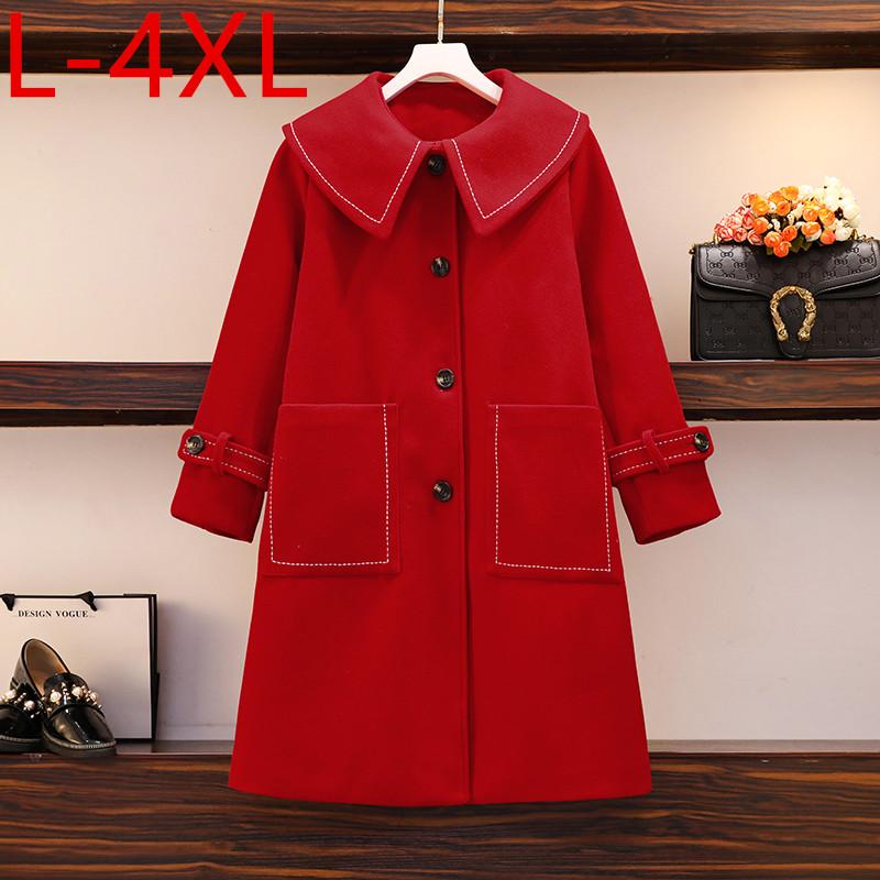 4XL Plus size New Year Winter Fashion Women's Long Sleeves Woolen Blend Loose Jacket Female Coat Jackets Outwear Oversize S250, Black
4XL Plus size New Year Winter Fashion Women's Long Sleeves Woolen Blend Loose Jacket Female Coat Jackets Outwear Oversize S250, Black