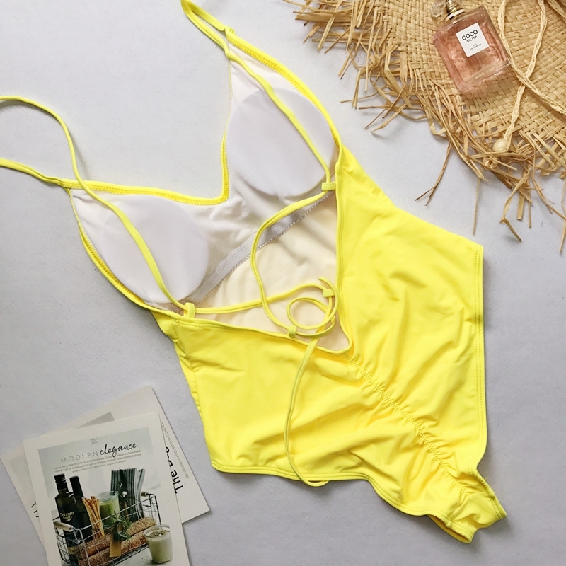 Sexy One Piece Swimsuit Women Swimwear Scrunch butt Bodysuit Bandage Cut Out Beach Bathing Suit Swim Wear Monokini Swimsuit Y200824, Yw7618 white
Sexy One Piece Swimsuit Women Swimwear Scrunch butt Bodysuit Bandage Cut Out Beach Bathing Suit Swim Wear Monokini Swimsuit Y200824, Yw7618 white