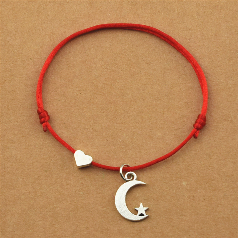 New Elegant Red String Cords Love Heart Star Moon Charm Bracelets for Women Girlfriend Wife Lover Birthday Party Jewelry Gifts
New Elegant Red String Cords Love Heart Star Moon Charm Bracelets for Women Girlfriend Wife Lover Birthday Party Jewelry Gifts
