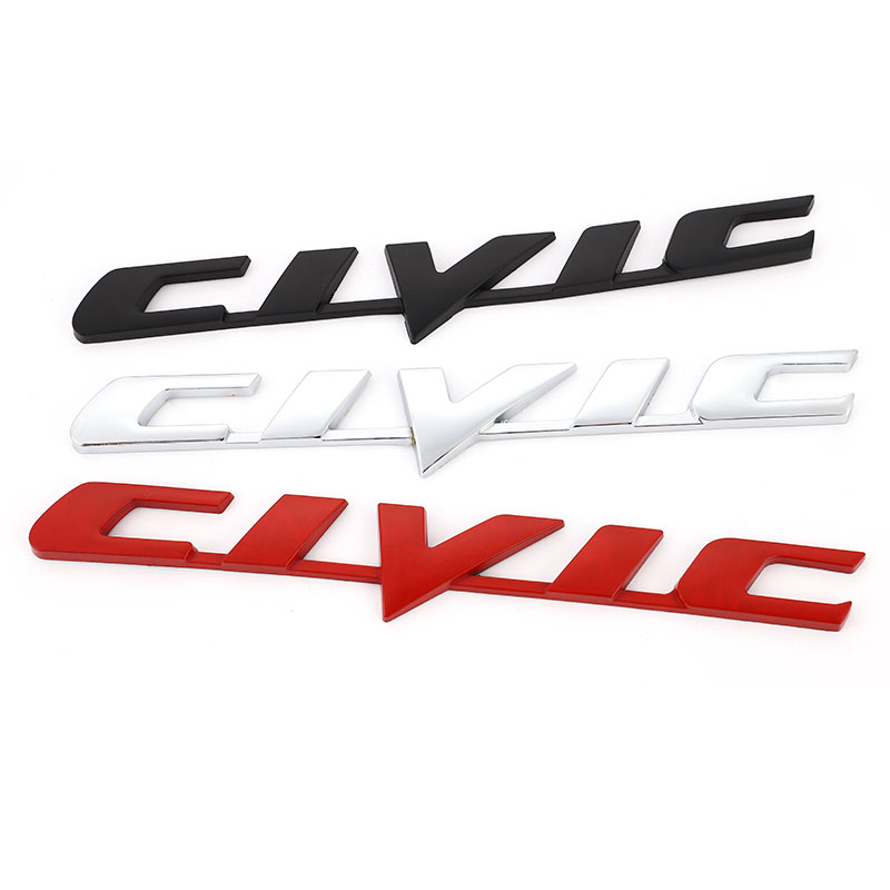 Car 3D Metal Emblem Badge Sticker for Honda Civic Car Rear Tail Trunk Letter Logo Stickers Decals Auto
Car 3D Metal Emblem Badge Sticker for Honda Civic Car Rear Tail Trunk Letter Logo Stickers Decals Auto