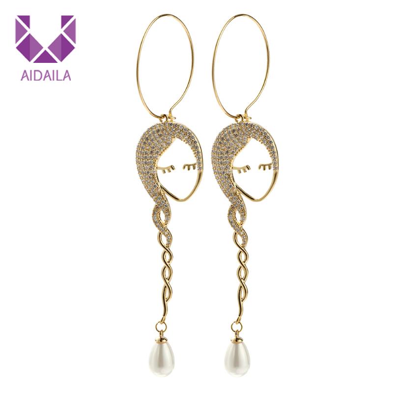 Women Long Hoop Earrings High Quality Fashion Design Young with Full + Cubic Zirconia Zircon Girl Shape Lady Personality
Women Long Hoop Earrings High Quality Fashion Design Young with Full + Cubic Zirconia Zircon Girl Shape Lady Personality