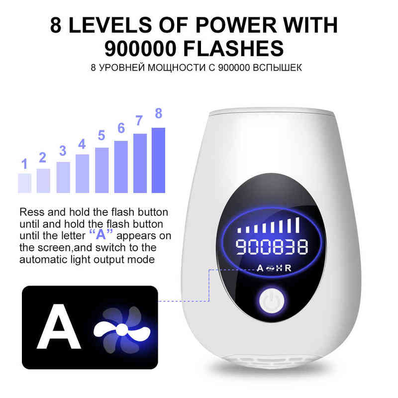 Permanent 900000 Flashes Laser Epilator IPL Poepilator Laser Hair Removal depila Painless electric shaving Dropship 211229
Permanent 900000 Flashes Laser Epilator IPL Poepilator Laser Hair Removal depila Painless electric shaving Dropship 211229
