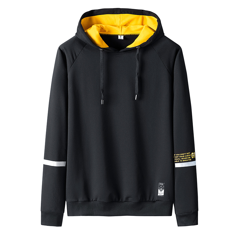 2021 New Men's Hooded Sweater Solid Color Heing Long Sleeve Fashion Wild Youth Tide Brand Clothing 0ssz, Black
2021 New Men's Hooded Sweater Solid Color Heing Long Sleeve Fashion Wild Youth Tide Brand Clothing 0ssz, Black