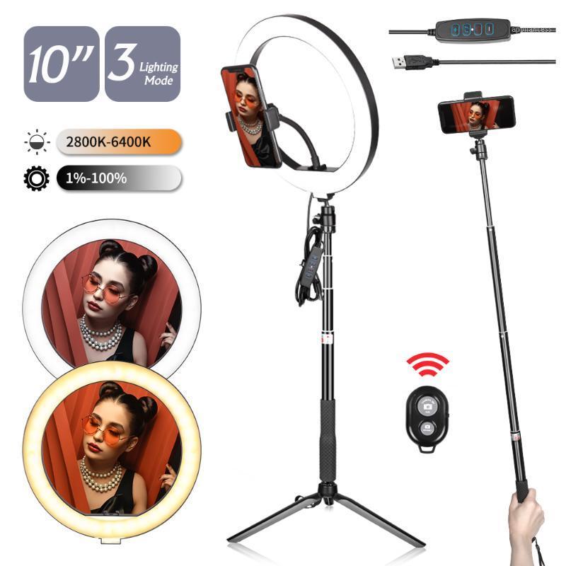10inch/26cm LED Ring Light Photography LED Video Light With 2 in 1 Tripod and Phone Holder For YouTube Makeup Video USB1
10inch/26cm LED Ring Light Photography LED Video Light With 2 in 1 Tripod and Phone Holder For YouTube Makeup Video USB1