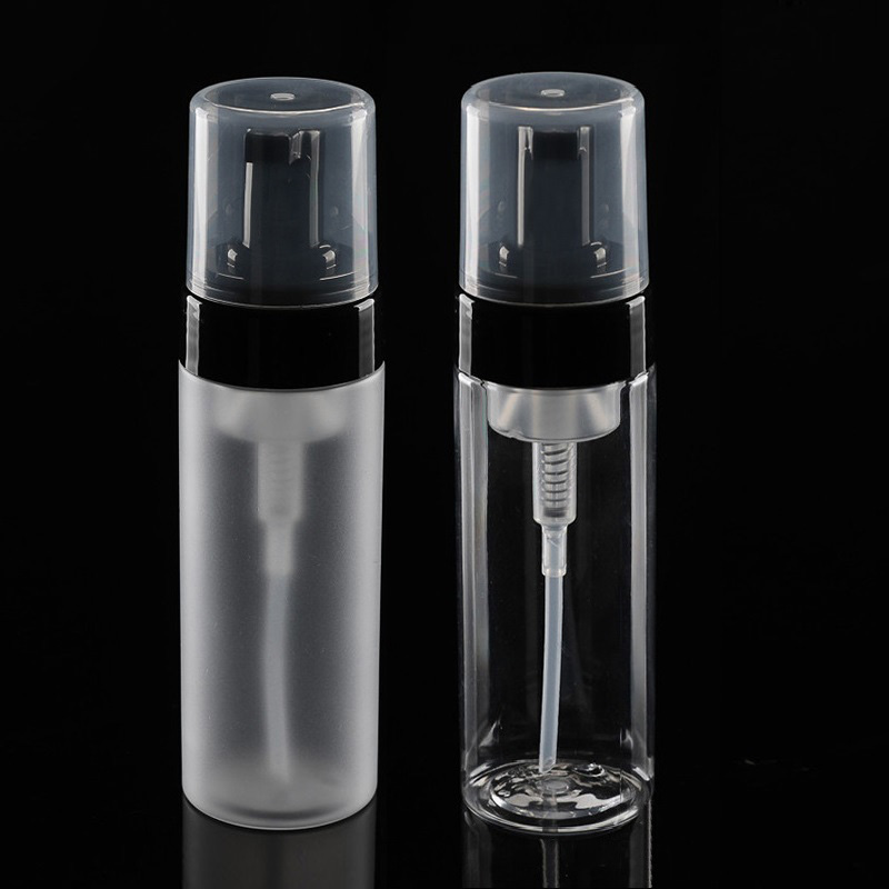 150ml Travel Foamer Bottles Empty Plastic Foam Bottles with Black Pump Hand Wash Soap Mousse Cream Dispenser Bubbling Bottle BPA Free