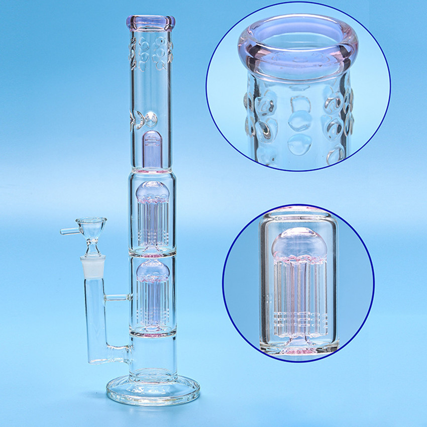 39CM Pink Threble Honeycomb Bong Glass Dab Rig pipes Bongs Water Pipe Straight Tube Bubbler Smoking Dabber Heady Oil Rigs Quartz Banger Bowl
39CM Pink Threble Honeycomb Bong Glass Dab Rig pipes Bongs Water Pipe Straight Tube Bubbler Smoking Dabber Heady Oil Rigs Quartz Banger Bowl