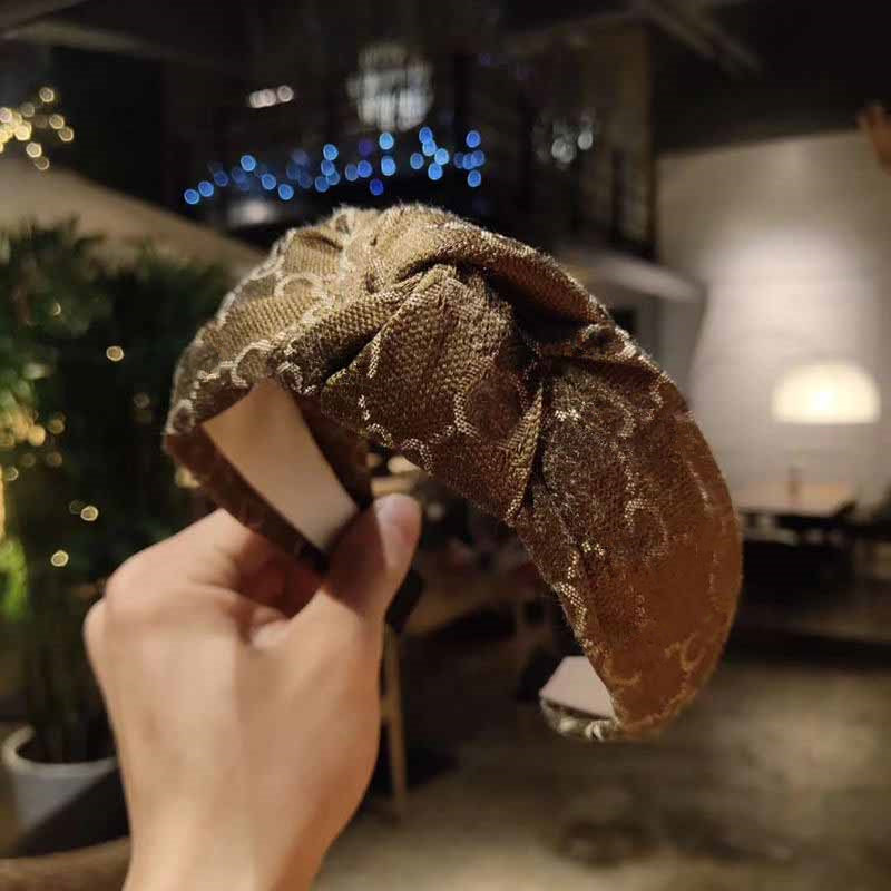 Fashion Headbands Stylish Letter Print Hair Hoop Retro Turban Headwrap Lightweight Daily Hair Jewelry L250925