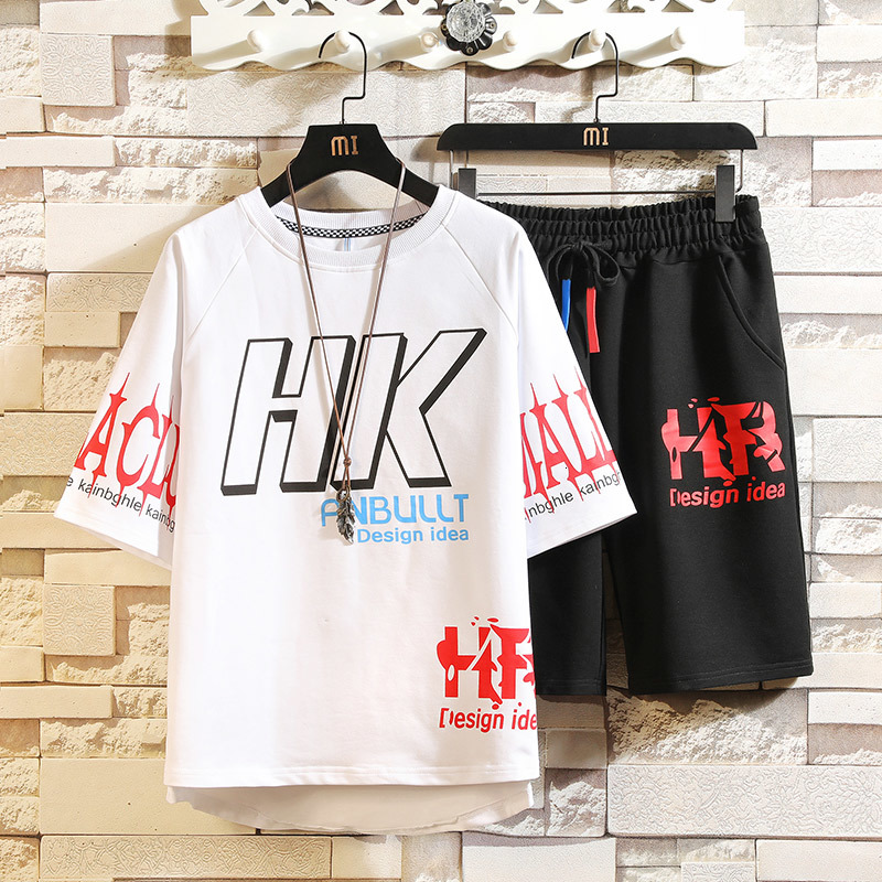 2021 New Men's Sets t Shirt + Shorts Set Summer Printing Short-sleeve T-shirts Loose Casual Sports Fashion Hip Hop Men Sweat Suit 6e7d, 641black
2021 New Men's Sets t Shirt + Shorts Set Summer Printing Short-sleeve T-shirts Loose Casual Sports Fashion Hip Hop Men Sweat Suit 6e7d, 641black