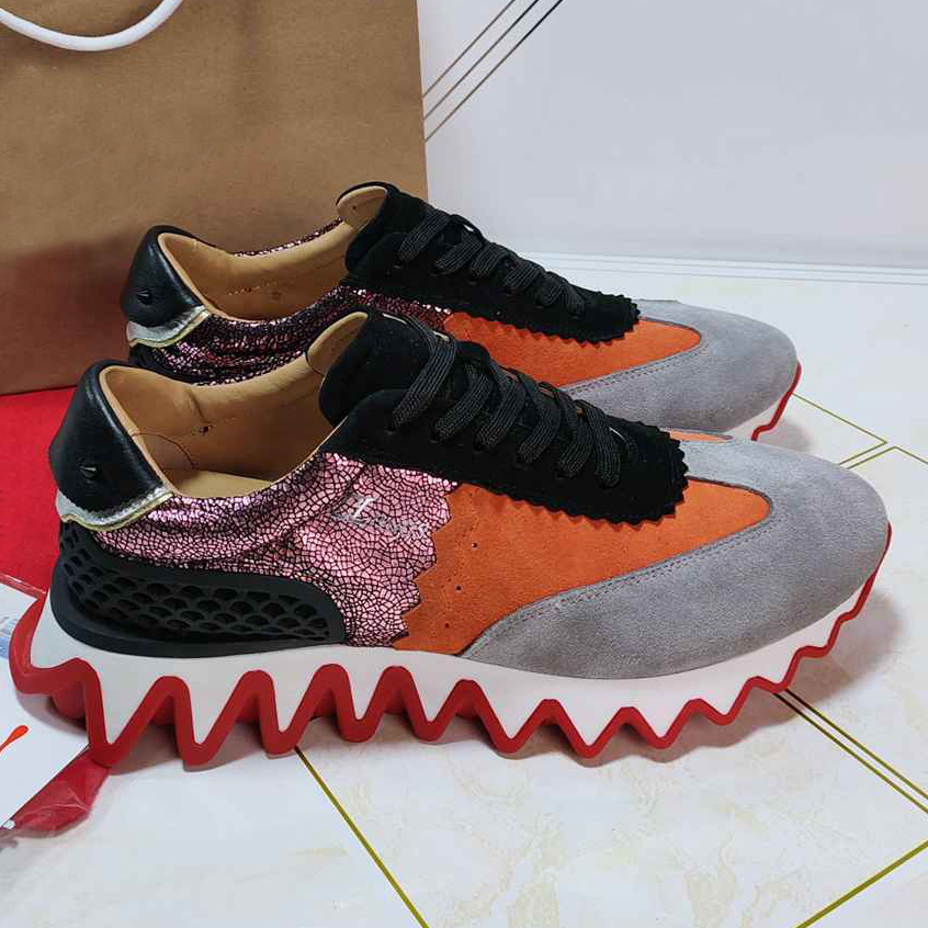 2021 NEW desiner Womens Mens Red Bottom Casual Shoes Spike Red Bottom Sneaker Mesh Patchwork Matte Leather Chaussures 35-48
2021 NEW desiner Womens Mens Red Bottom Casual Shoes Spike Red Bottom Sneaker Mesh Patchwork Matte Leather Chaussures 35-48