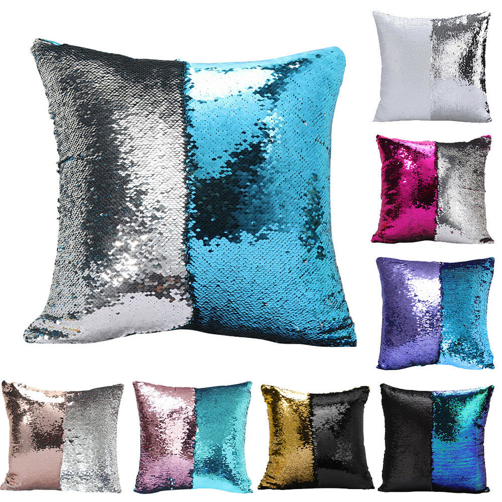 16" Reversible Magic Mermaid Throw Pillow Cover Multi Sofa Cushion Sequin Glitter Pillow Case, As photo
16" Reversible Magic Mermaid Throw Pillow Cover Multi Sofa Cushion Sequin Glitter Pillow Case, As photo