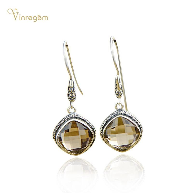 Dangle & Chandelier Vinregem Vintage 100% 925 Sterling Silver Smoky Quartz Gemstone Wedding Engagement Luxury Drop Earrings Fine Jewelry
Dangle & Chandelier Vinregem Vintage 100% 925 Sterling Silver Smoky Quartz Gemstone Wedding Engagement Luxury Drop Earrings Fine Jewelry