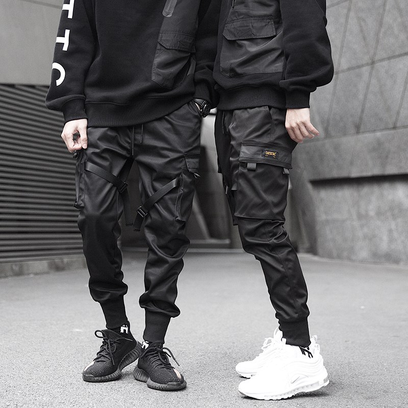 11 BYBB'S DARK Men Joggers Pants Multi-pocket Elastic Waist Harem Pants Men Hip Hop Streetwear Sweatpants Pencil Pants Techwear 201125wtt