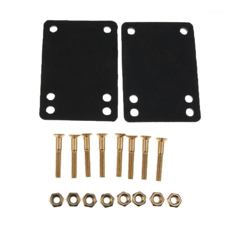 2pcs Skateboard Longboard 1/8" Rubber Risers Pads + 1pcs 1" Hardware Truck Screws1, Black and golden
2pcs Skateboard Longboard 1/8" Rubber Risers Pads + 1pcs 1" Hardware Truck Screws1, Black and golden