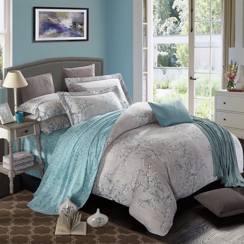Ultra Soft Brushed 100%Cotton Bedding Sets Vintage Floral Spring Blossm Birds Print Duvet Cover bed sheet Pillowcase Queen King, Color 2
Ultra Soft Brushed 100%Cotton Bedding Sets Vintage Floral Spring Blossm Birds Print Duvet Cover bed sheet Pillowcase Queen King, Color 2