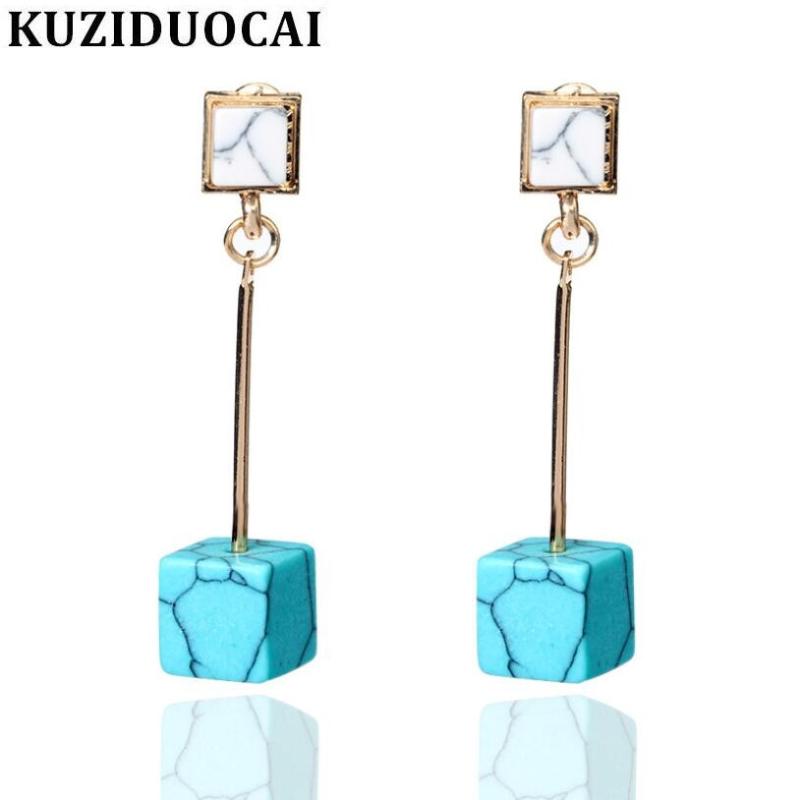Kuziduocai New Fashion Jewelry Copper Marble Marbling Cube Concise Tassel Statement Stud Earrings For Women Pendientes Gift E-96
Kuziduocai New Fashion Jewelry Copper Marble Marbling Cube Concise Tassel Statement Stud Earrings For Women Pendientes Gift E-96