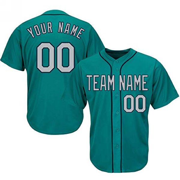 Custom Green Seattle Style Baseball stitched Jersey Any name any number mens women Youth jersey Personality jersey, As pics
Custom Green Seattle Style Baseball stitched Jersey Any name any number mens women Youth jersey Personality jersey, As pics
