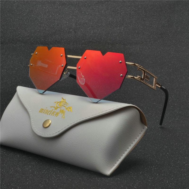 2020 Fashion Design Love Heart Sunglasses Brand Women Rimless Sun glasses Pink Red Elegant Shades Lady Vintage Eyewear FML
2020 Fashion Design Love Heart Sunglasses Brand Women Rimless Sun glasses Pink Red Elegant Shades Lady Vintage Eyewear FML