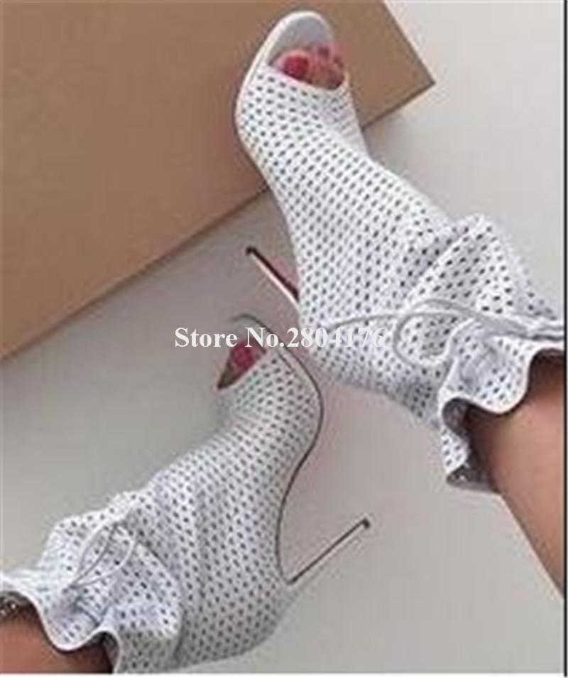 Brand Design Women Fashion Peep Toe Hole Cut-out Stiletto Heel Gladiator Boots Lace-up Super High Heel Ankle Booties, Black leather
Brand Design Women Fashion Peep Toe Hole Cut-out Stiletto Heel Gladiator Boots Lace-up Super High Heel Ankle Booties, Black leather