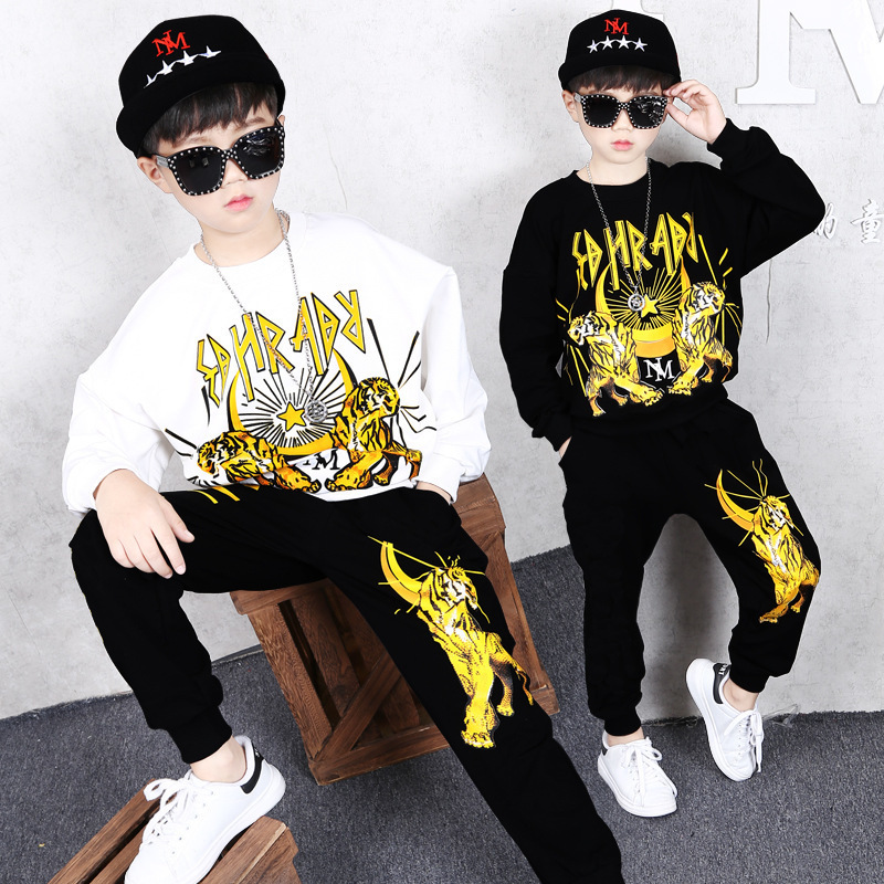 Children's Two-piece Clothing Sets Boys Top Jacket +long Pants Streetwear Baby Boy Sport Suit Costume for Kids 4 6 8 12 16 Years 201127