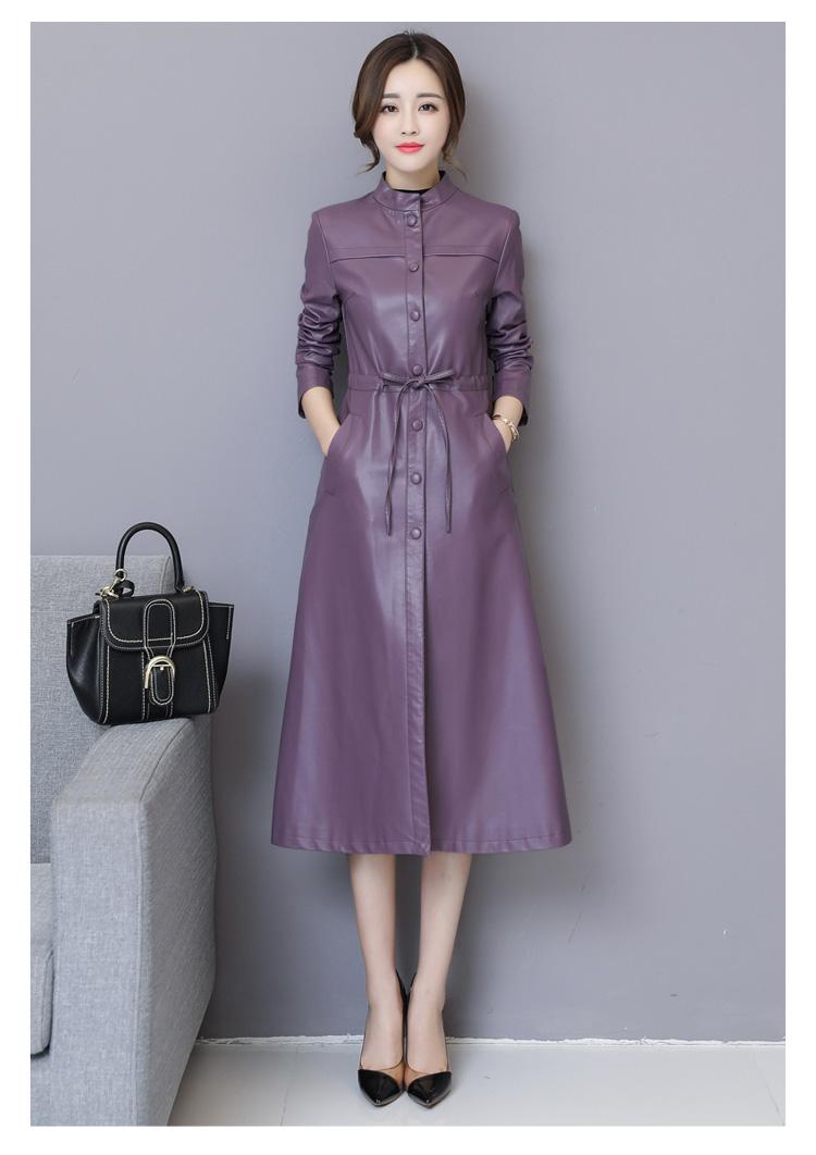 Excellent Quality PU Leather Long Design Trench Coat For Lady 2020 Autumn Slim Plus Size Women Clothing Breasted Coats Outwear, Black
Excellent Quality PU Leather Long Design Trench Coat For Lady 2020 Autumn Slim Plus Size Women Clothing Breasted Coats Outwear, Black