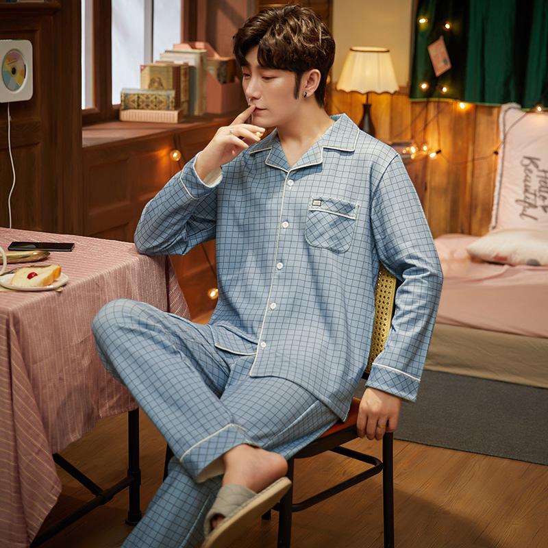 Autumn And Winter Men's Long-sleeved Plaid Casual Home Wear, Youth Loose Large Size Warm Pajamas, Men's Lapel Fashion Sleepwear, A8
Autumn And Winter Men's Long-sleeved Plaid Casual Home Wear, Youth Loose Large Size Warm Pajamas, Men's Lapel Fashion Sleepwear, A8